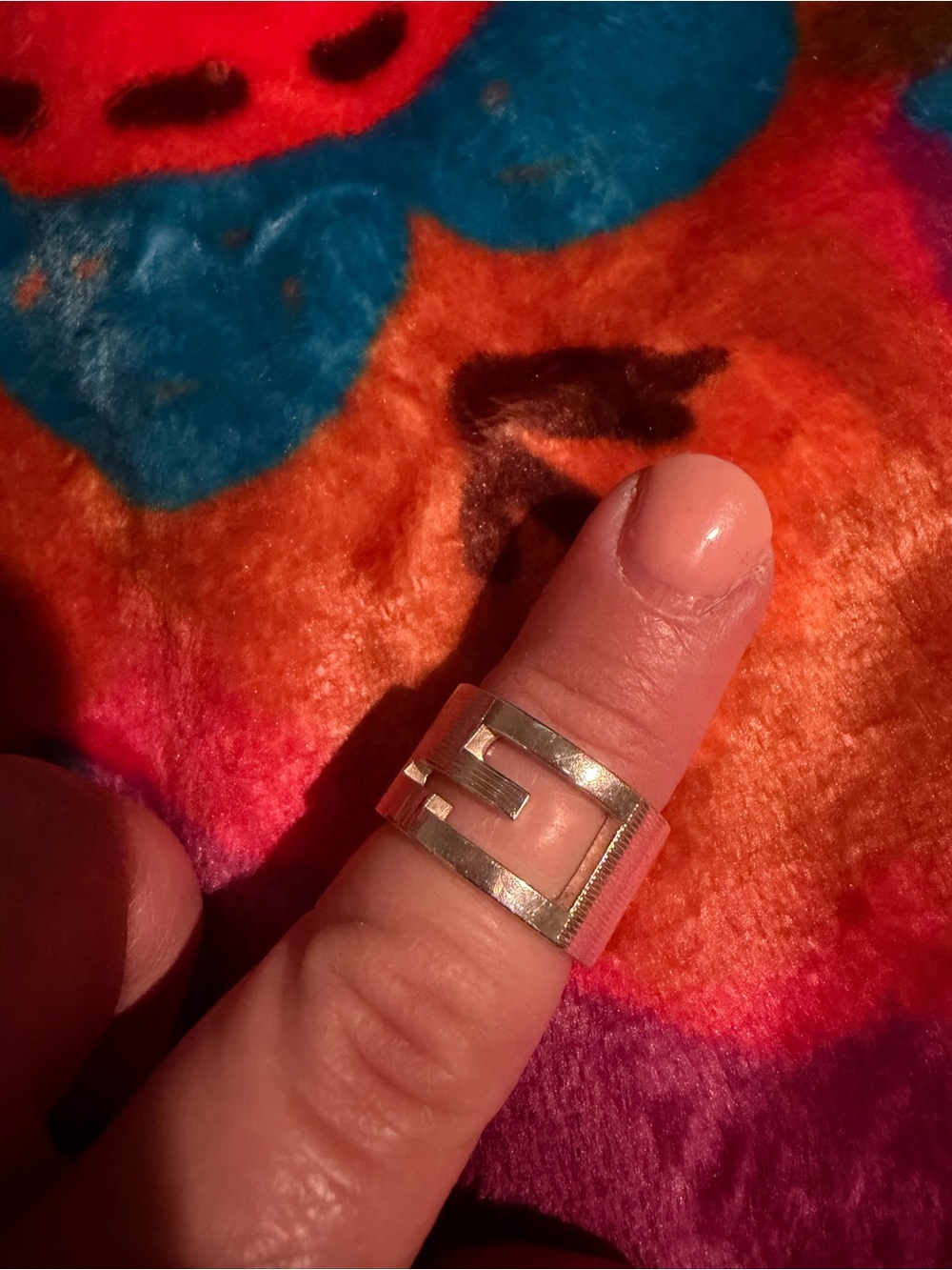 Gucci Silver Toned Interlocking G Band Ring - Picture 8 of 8